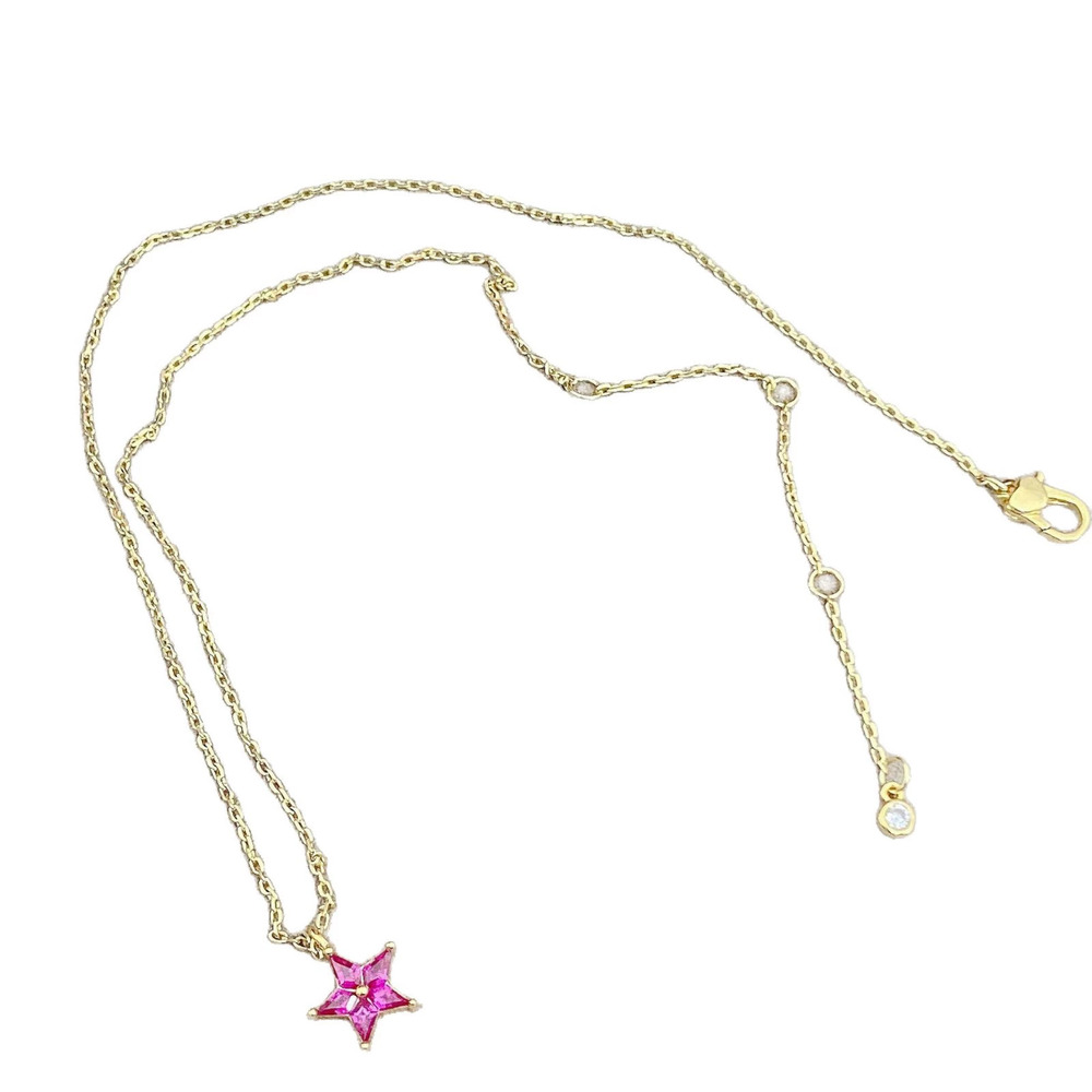 kate spade Five Point Star Rhinestone Necklace - Picture 5 of 6